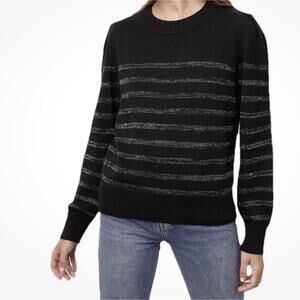Rails Allegra Sweater Black Metallic Cashmere Blend New Size Small￼NWOT NEW